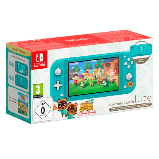 Nintendo Switch Lite + Animal Crossing Nintendo Turkoosi