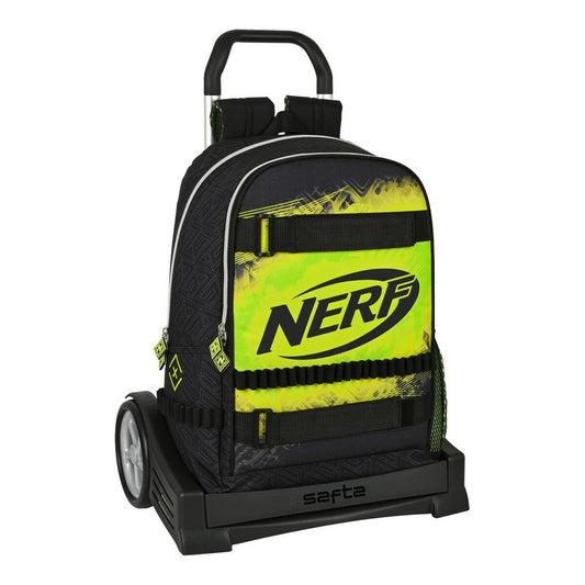 Reppu pyörillä Nerf Neon Musta Lime väri (31 x 44 x 17 cm)