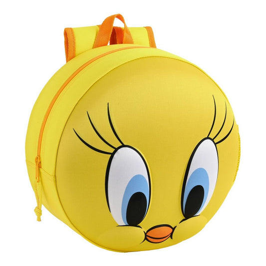 3D Lasten laukku Looney Tunes Keltainen (31 x 31 x 10 cm)