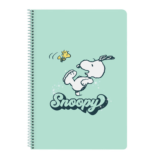 Muistikirja Snoopy Groovy Vihreä A4 80 Levyt