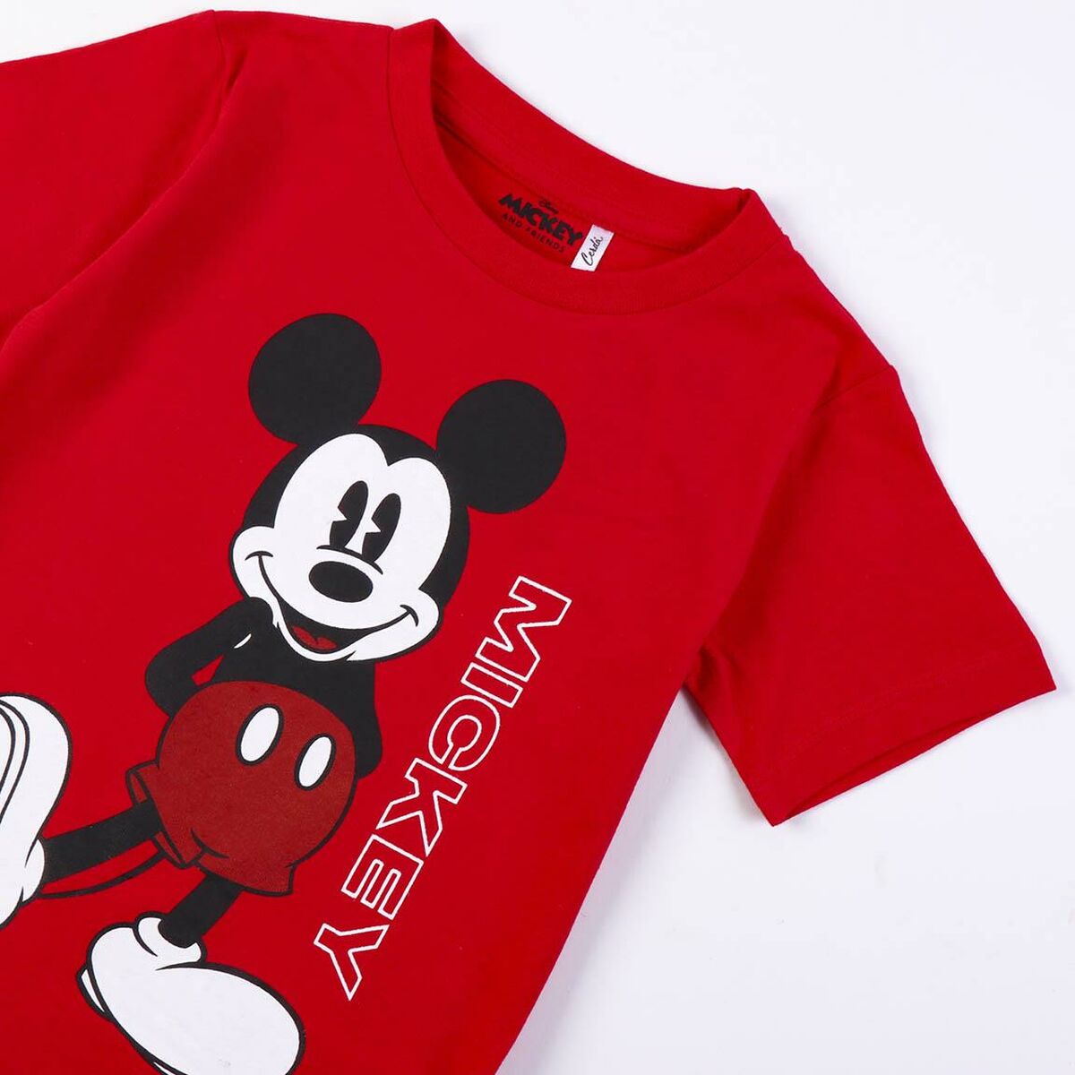 Lasten Lyhythihainen paita Mickey Mouse Punainen