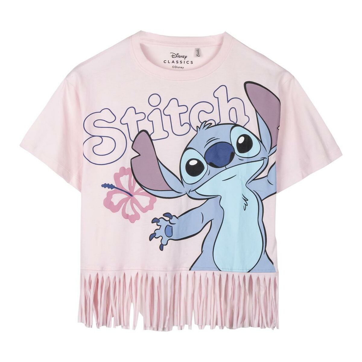 Lasten Lyhythihainen paita Stitch Sininen