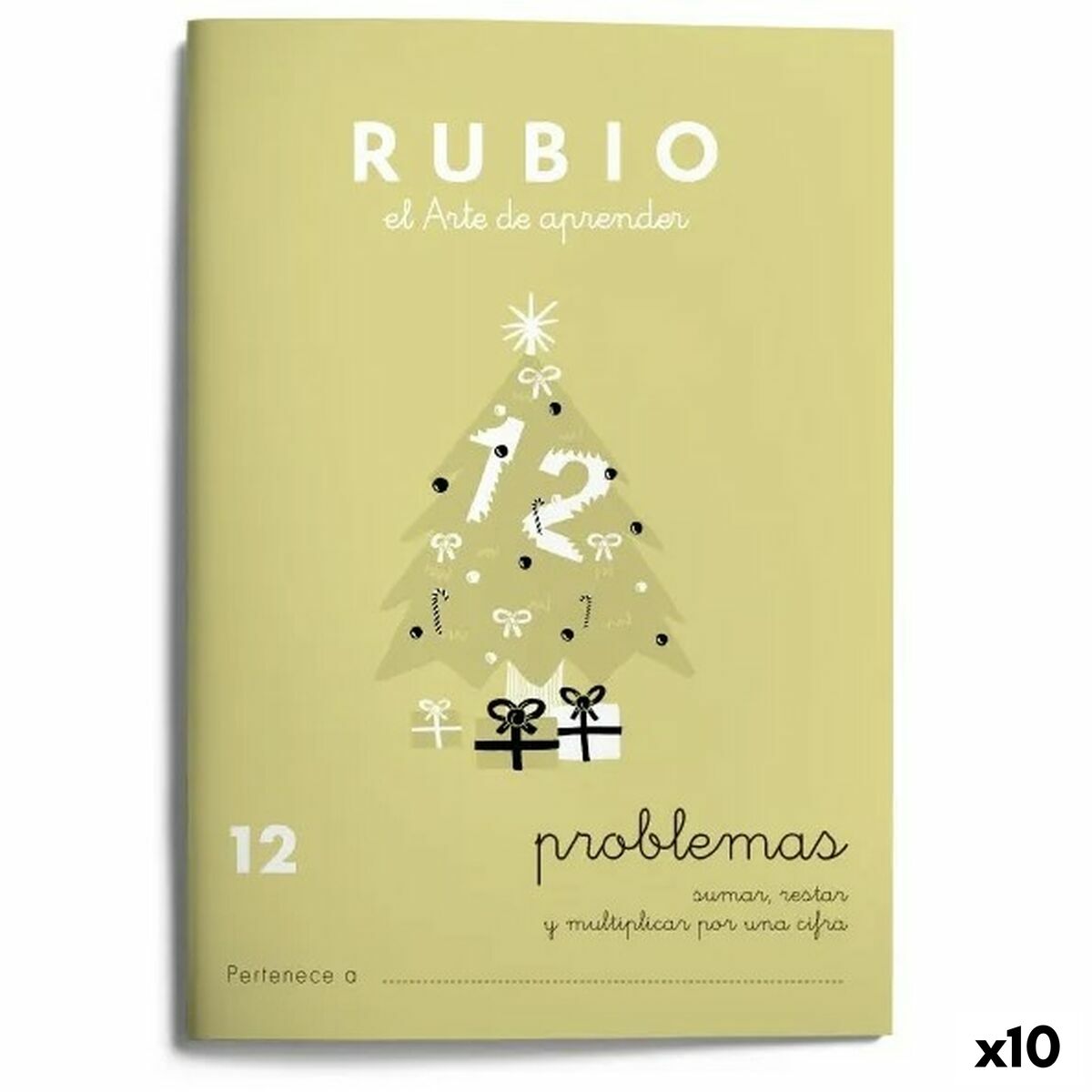 Matematiikan harjoituskirja Rubio Nº12 A5 Espanja 20 Levyt (10 osaa)