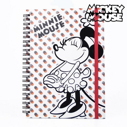 Rengasselkäinen kirja Mickey Mouse CRD -2100002725-A5-WHITE Valkoinen