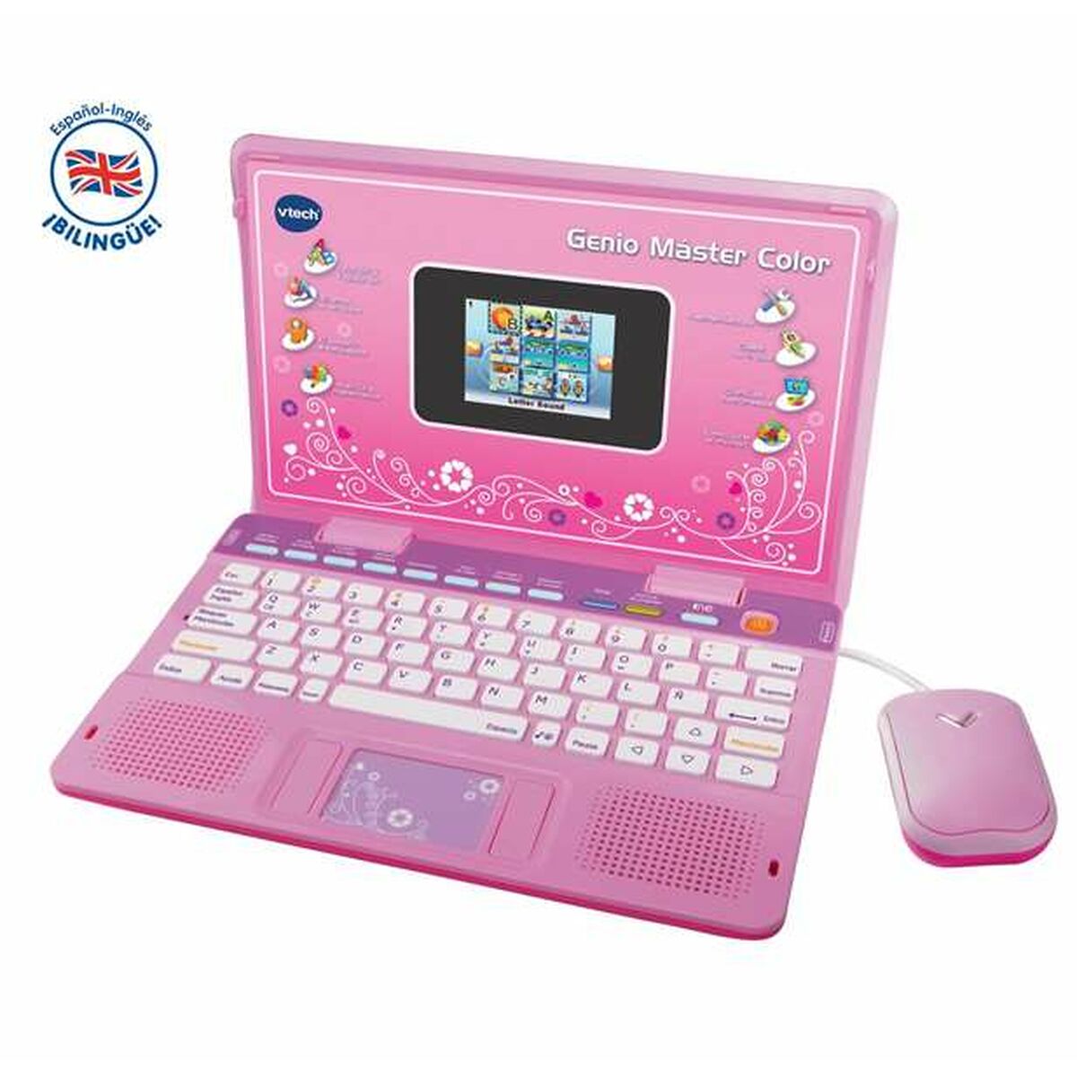 Toy computer Vtech Genio Master Color ES-EN 18 x 27 x 4 cm Pinkki