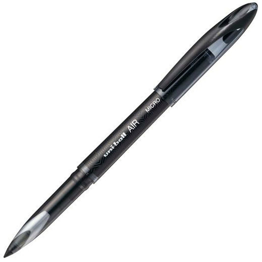 Liquid ink ballpoint pen Uni-Ball Air Micro UBA-188-M Musta 12 osaa