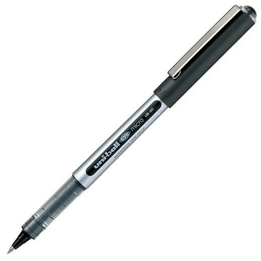 Liquid ink ballpoint pen Uni-Ball Eye Micro UB-150 Musta 12 osaa
