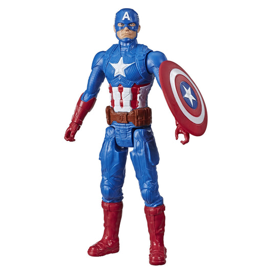 Figuuri, jossa liikkuvat raajat The Avengers Titan Hero Captain America	 30 cm