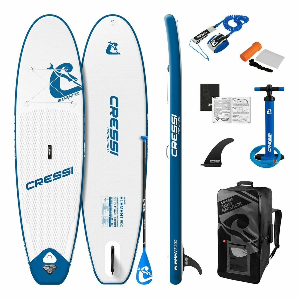 Tabla Paddle Surf Cressi-Sub Element 10,2" NA001032 Valkoinen