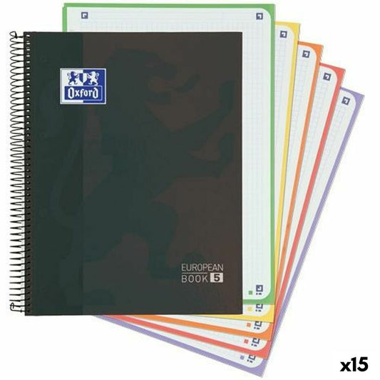 Muistikirja Oxford Classic Europeanbook 5 Musta A4+ 120 Levyt (15 osaa)