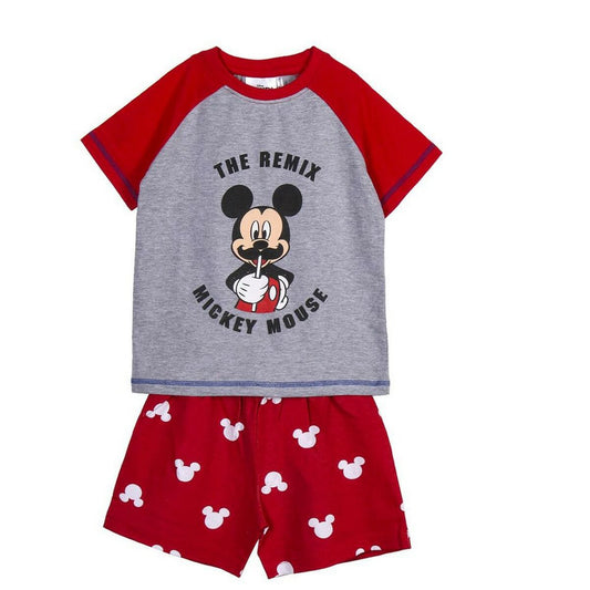 Pyjamat Mickey Mouse Punainen Harmaa