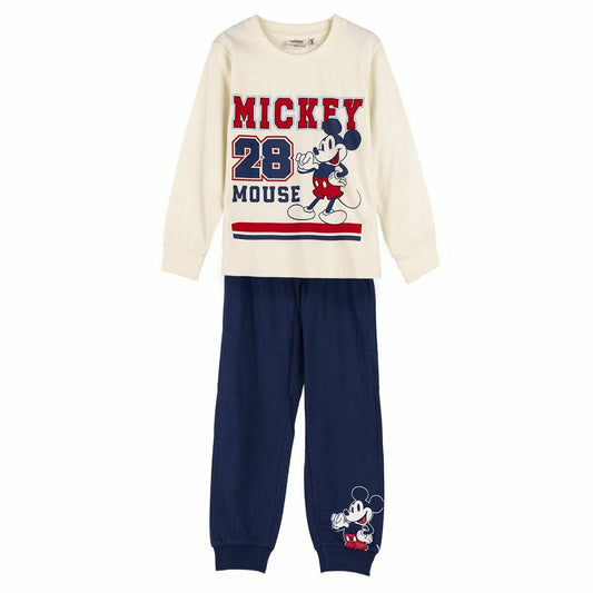 Pyjamat Lasten Mickey Mouse Beige