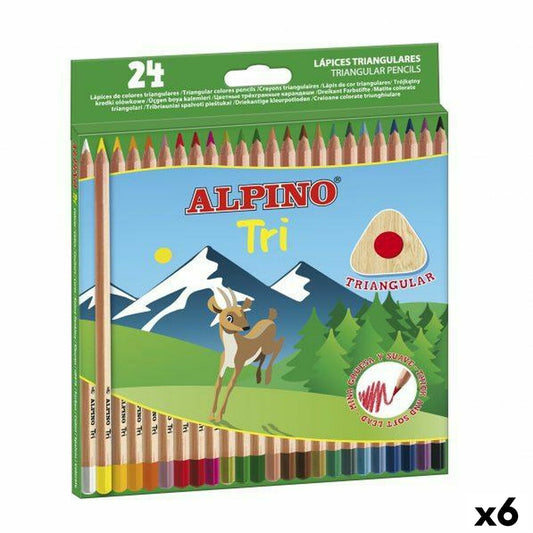 Värikynät Alpino Tri Monivärinen (6 osaa)